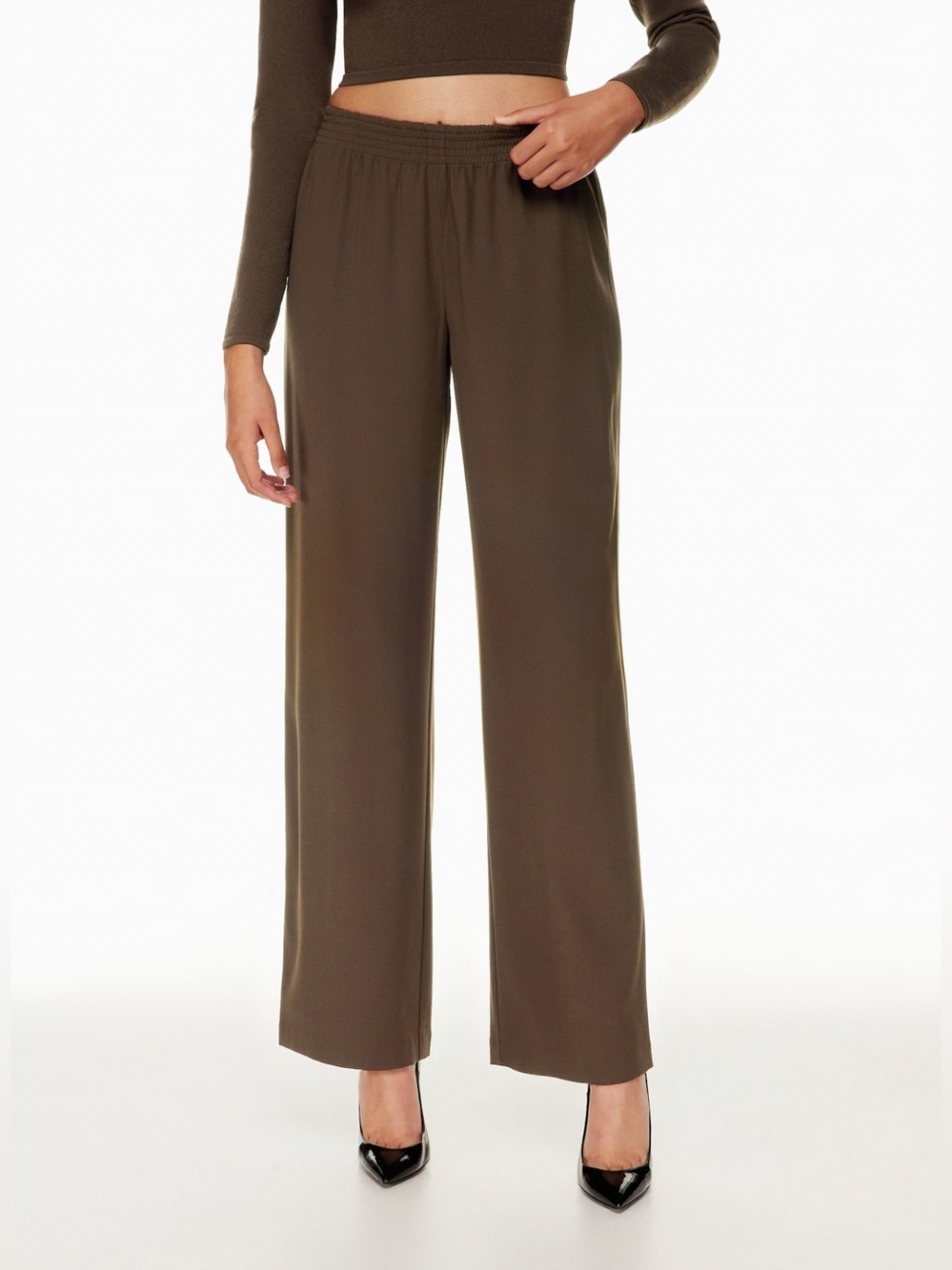 NWT Aritzia tribute pants in coffee bean